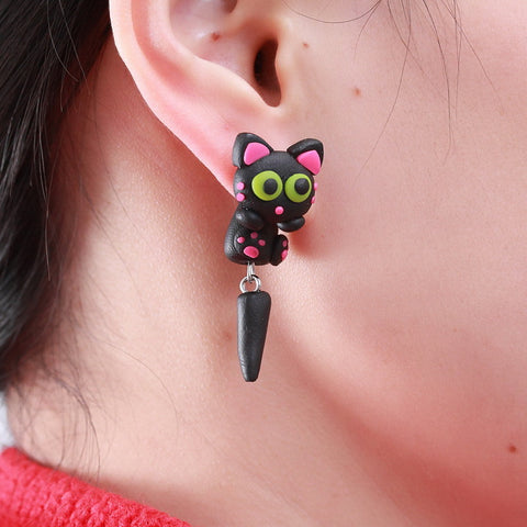 Boucles d'oreilles - Cat