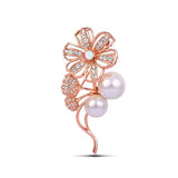 Broche - Fleur de perles