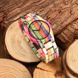 Montre en bois - Color fun watch